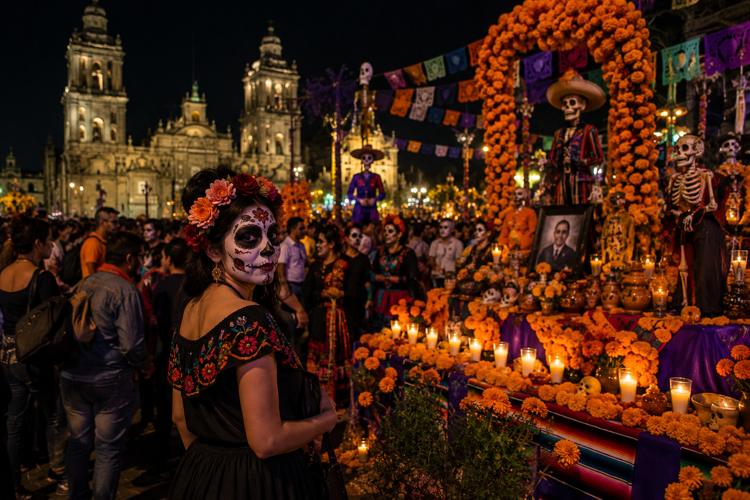 Seasonal event in Mexico City